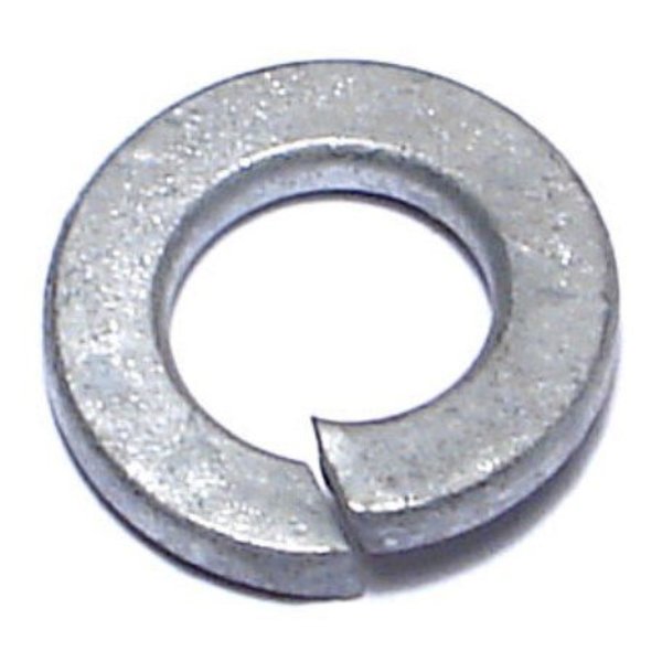 Midwest Fastener Split Lock Washer, For Screw Size 5/16 in Steel, Galvanized Finish, 40 PK 35462